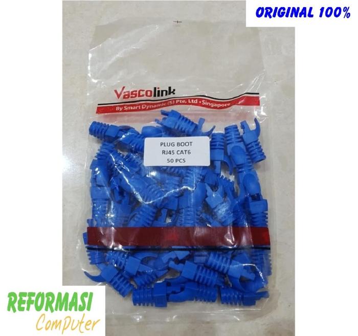 Gambar Plugboot Vascolink Plug Boot RJ45 cat 6 Hitam - Putih dari Reformasi Computer Kota Administrasi Jakarta Barat Tokopedia