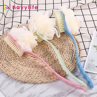 Gambar HAYYLIFE Brush Mandi Sikat Tubuh Sikat Penggosok Punggung + Sponge Puff Busa Banyak Warna Biru Hijau VS-HL-BDA502 - Pink dari hayylife Kab. Tangerang 3 Tokopedia