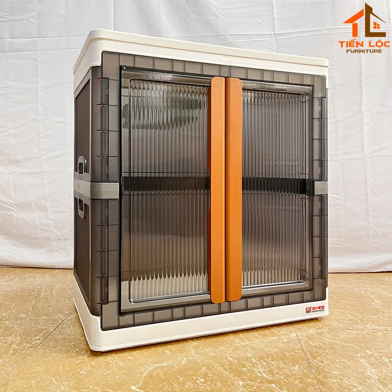 Tủ nhựa cho bé xếp chồng sâu 40cm, tủ quần áo nhựa trẻ em, tủ nhựa lắp ghép không cần lắp đặt 3