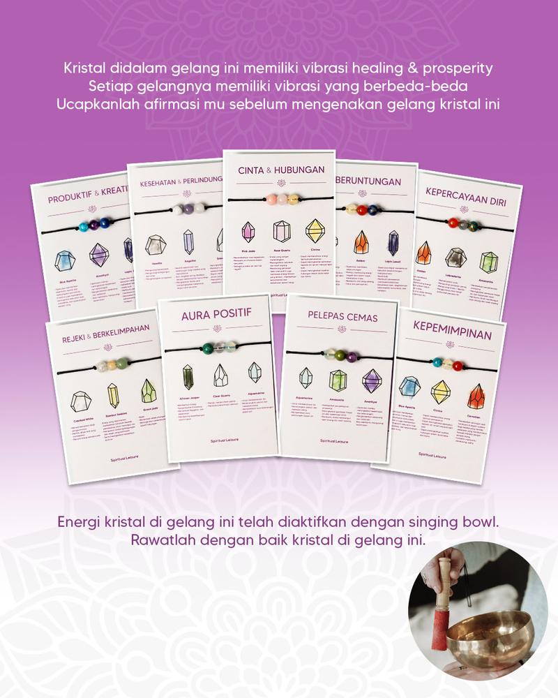 Product Introduction of Gelang Kristal Healing dan Prosperity 0