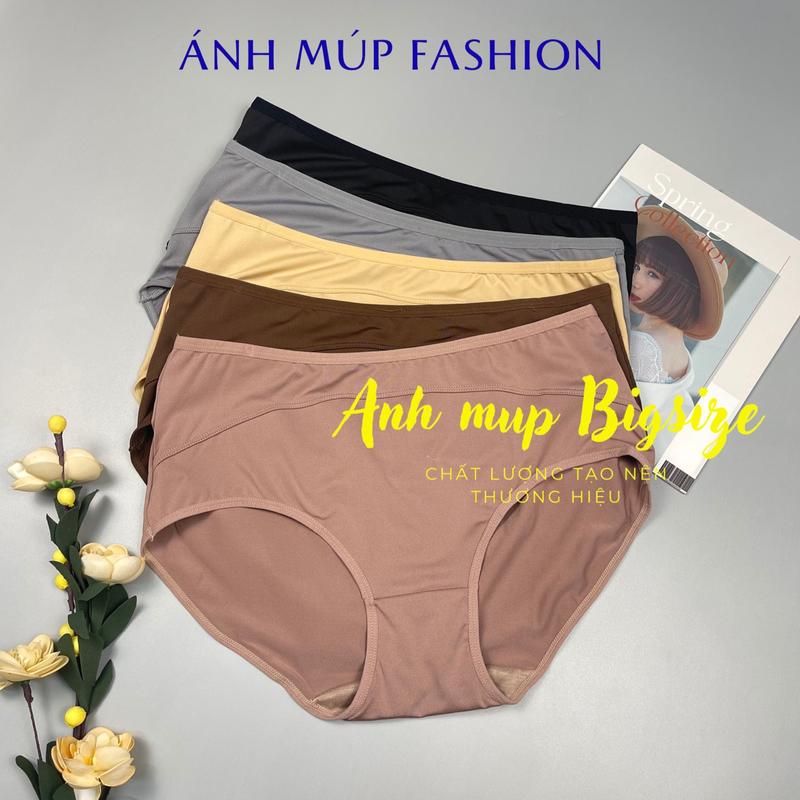 [Q737] Quần lót Nữ Bigsize vải thun lạnh Thái Lan cạo cao ôm bụng ,size từ 85-100kg
