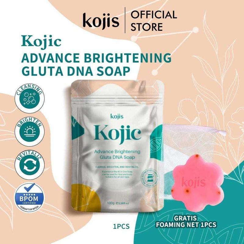 [ReadyStock][BPOM] Kojis Kojic Advance Brightening Gluta DNA Soap 100gr Sabun Kojic Acid Glutation Mencerahkan | Melembakan | DNA Salmon Glutathione 0