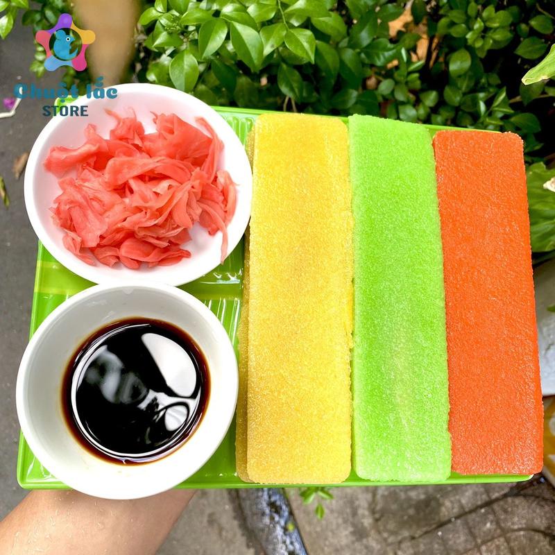 CHỈ GIAO MIỀN NAM Combo 3 Thanh Cá Trích Ép Trứng Tặng Kèm Gừng Hồng và Nước Tương Nhật