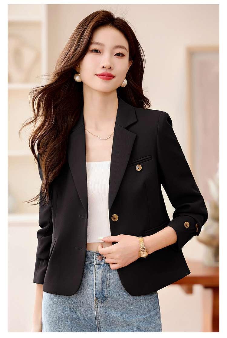 Product Introduction of Áo Khoác Vest Ngắn, Cao Cấp, Thích Hợp Cho Mùa Xuân Và Mùa Thu, Hàng Mới Về Năm 2025, Phong Cách Thường Ngày Nhỏ Thanh Lịch, Bộ Đồ Công Sở, Dành Cho Nữ, Áo Trên Top Women 25