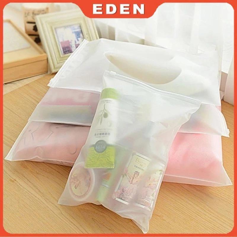 Túi Zip Lụa Mờ Túi Nhựa PE Trong Suốt Đựng Quần Áo Giày Dép Phụ Kiện Đồ Đạc Đa Năng