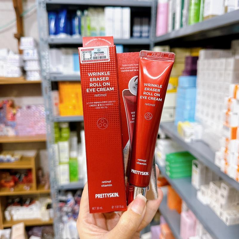 Kem mắt retinol kèm đầu lăn massage Pretty Skin