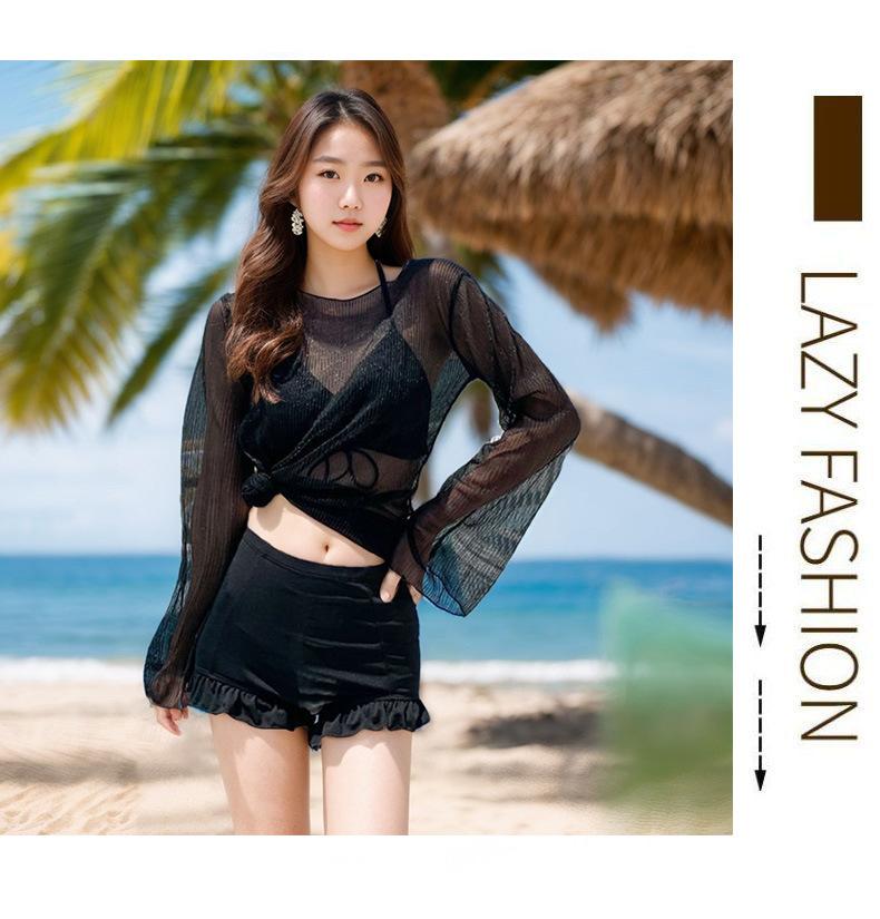 Product Introduction of New Bikini Three-Piece Women's Swimsuit Suit Slim Sexy Sun Protection Vacation Korean Hot Spring Swimsuit 2
