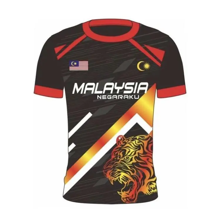 Malaysia T Shirts Stylish 3D Printed Short Sleeve Comfortable Outdoor Men Women Kids Tops