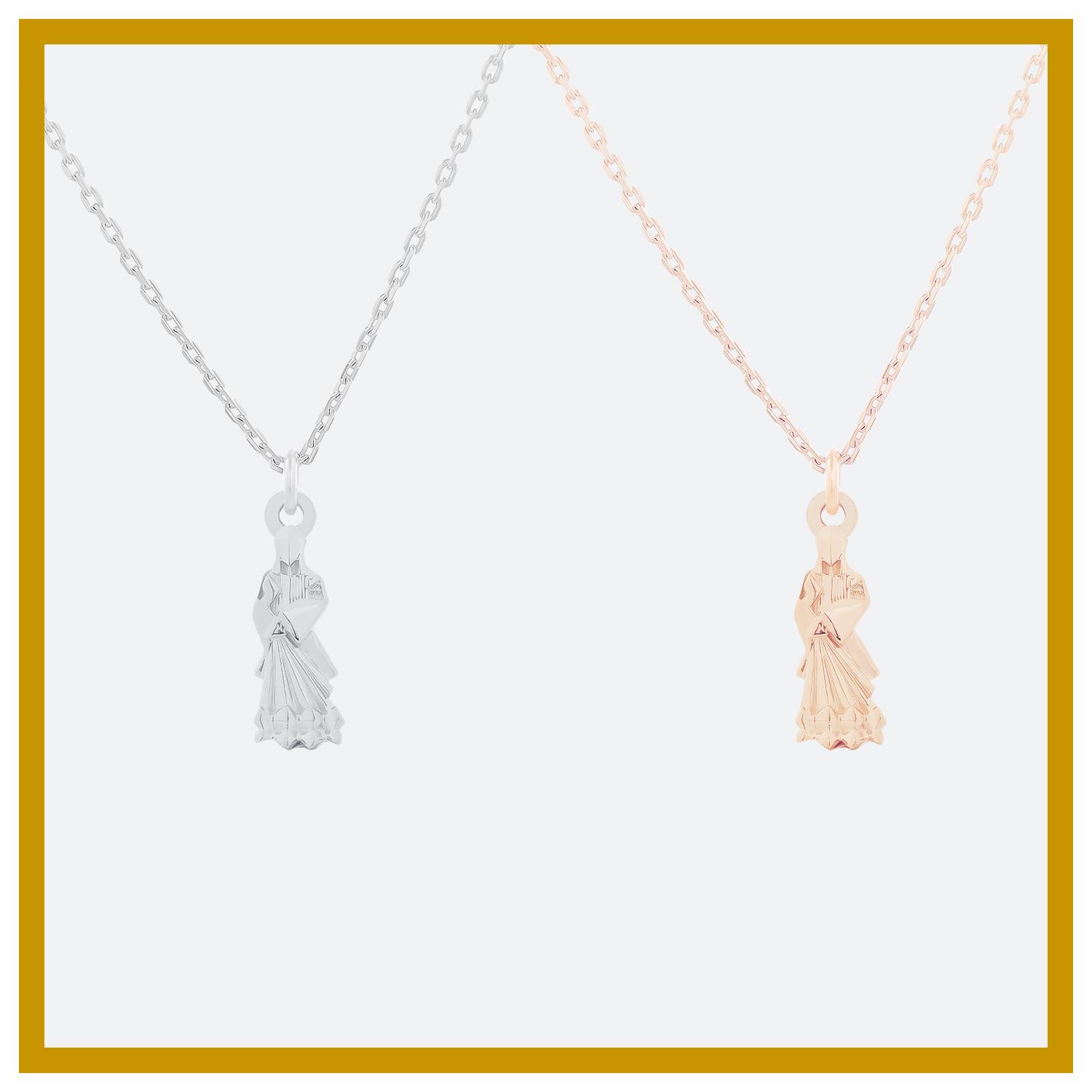 PUJA BLESSING NECKLACE MINI สร้อยคอพร้อมจี้มงคลขนาดมินิ Mini Series พระพิฆเนศ พระแม่ลักษมี ท้าวเวสสุวรรณ และ 11 องค์เทพ *ปลุกเสกแล้ว*