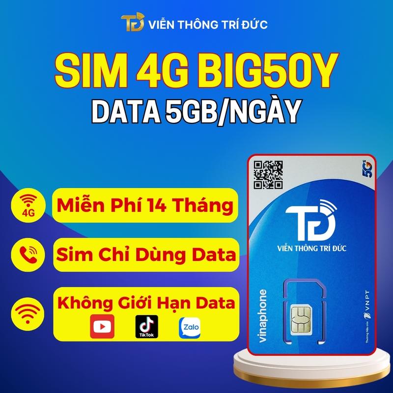 [ BIG50Y - 14 THÁNG ] SIM 4G VINAPHONE TRỌN GÓI 14 THÁNG KHÔNG CẦN PHẢI NẠP THÊM TIỀN u1500