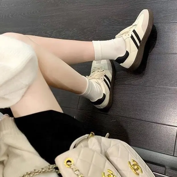 Giày Thể Thao Nữ  Sneaker Samba Ulzzang Phong Cách Retro Thời Trang - GS1 4
