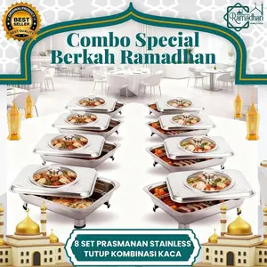 HK COMBO BERKAH RAMADHAN (8 PCS PRASMANAN STAINLESS 32CM X 28CM) KUALITAS TERJAMIN TERLARIS