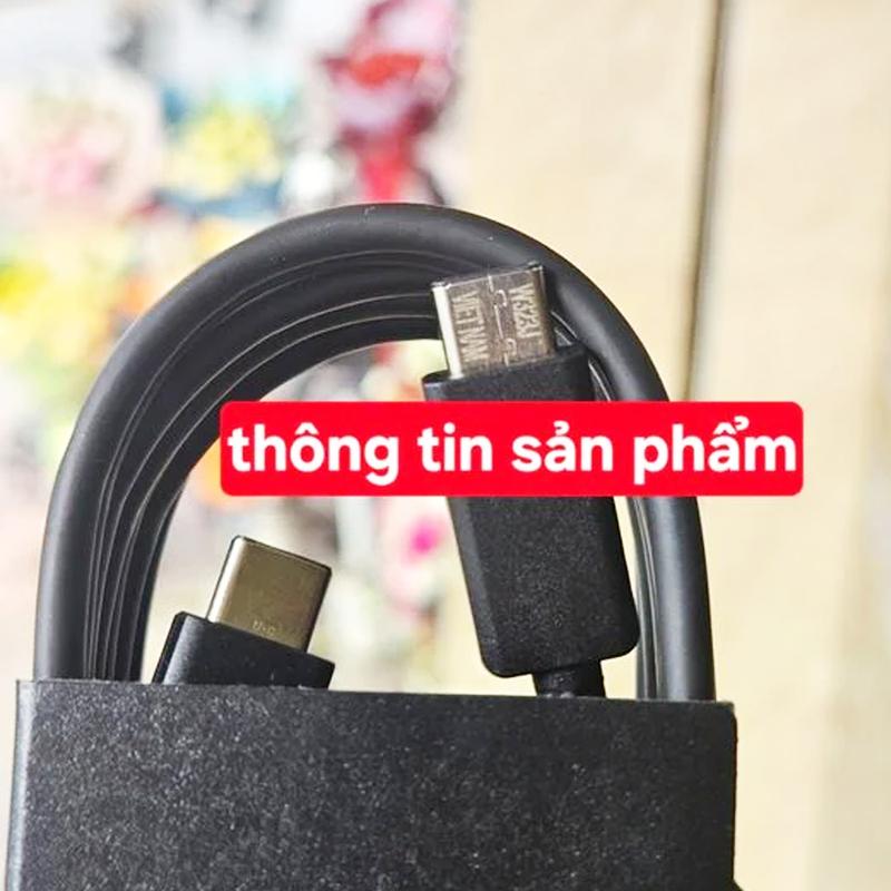 Cáp sạc siêu nhanh 5A C -C công suất 45W - 65W PD chip E-mark cho S10 Note 10 Pl ,S20 S20+ S21 S22 Ultra - Hang Zin máy Sạc Điện Thoại Bộ Sạc Nhanh sacnhanh android