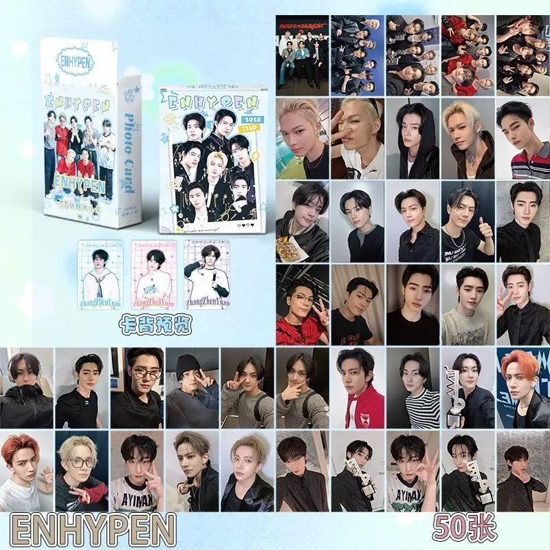 50 PCS ENHYPEN Holographic Photo Card Set, 3 inches (86x54mm), No Duplicates, High-Quality Lomo Cards, Polaroid Style Greeting Cards & Collectible K-Pop Merch - TikTok Shop Philippines 50 PCS ENHYPEN Holographic Photo Card Set, 3 inches (86x54mm), No Duplicates, High-Quality Lomo Cards, Polaroid Style Greeting Cards & Collectible K-Pop Merch - TikTok Shop Philippines