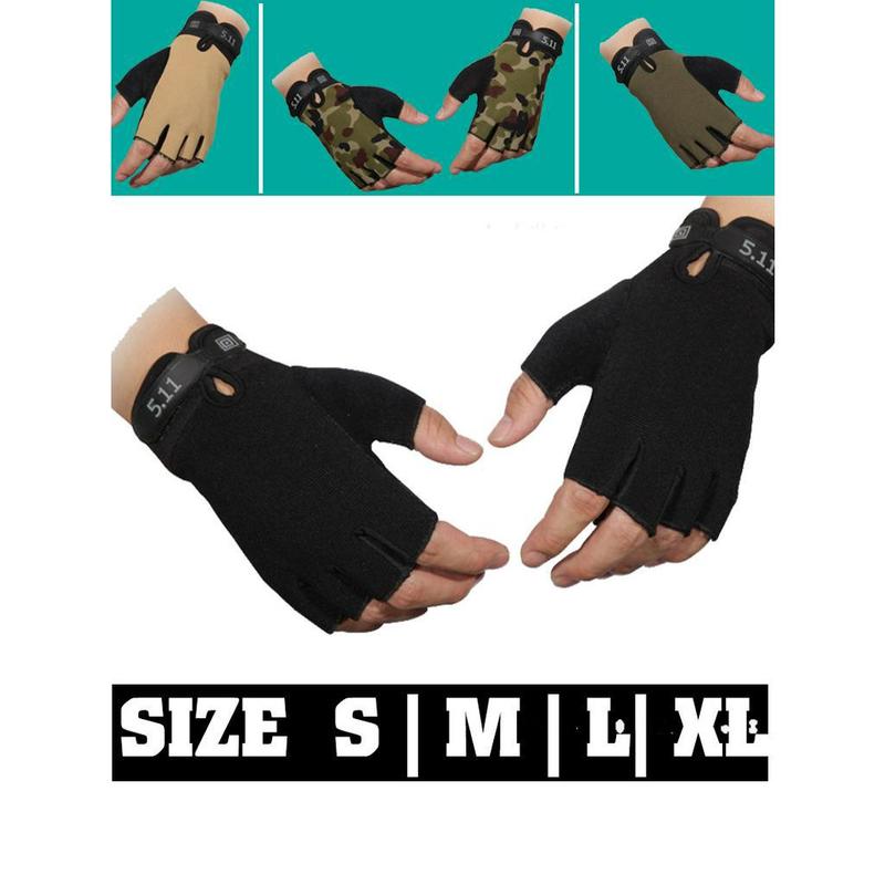  Găng Tay đi phượt 511 Ngón Cụt full ngón  Loại Xịn  - Chống Nắng - Tập Gym - Lái xe - Đi phượt Chống Trơn Bao Tay Sport Cao Su gang  tay 