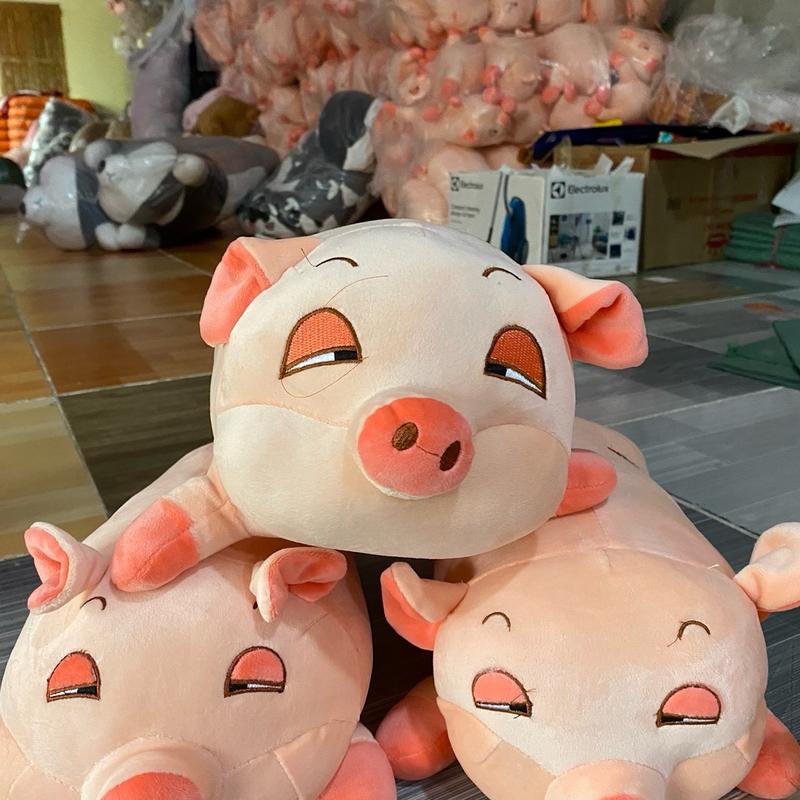 Combo Gấu Bông Size 30-50cm Giá Rẻ heo, vịt, thỏ, baby Chất Liệu Nhung Lông Co Dãn 4 Chiều Màu Hồng Xuất Xứ Việt Nam Đồ Chơi Voi