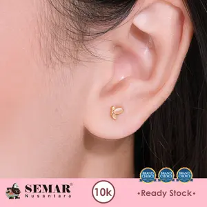 Anting Emas Tindik Flying Butterfly Gold 10K Semar Nusantara