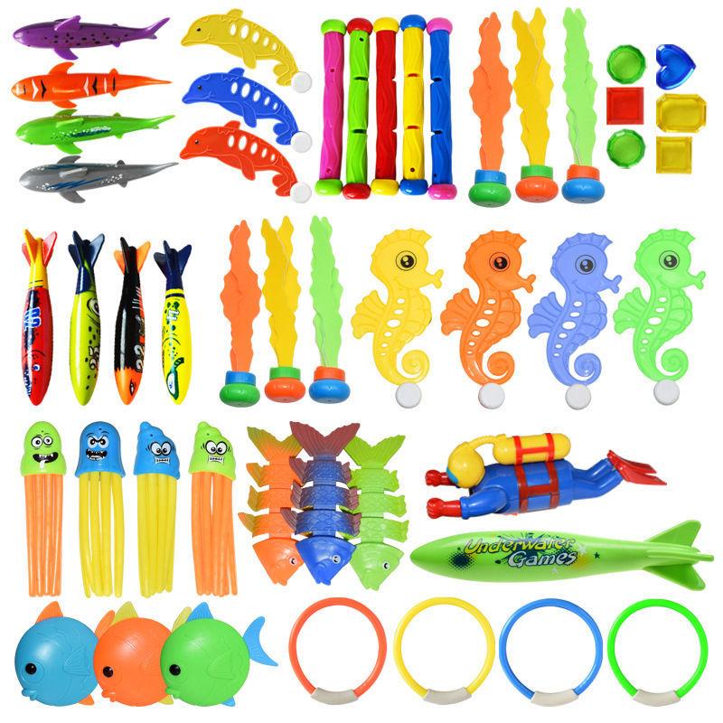 Swimming Pool Toys Underwater Torpedo Throwing Swimming Pool Shallow Water Bottom Breathing Practice Bathing Toys 4