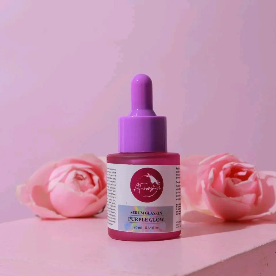 Serum Glasskin Purple Semua Jenis Kulit Niacinamide Mencerahkan Vitamin Wajah Kerutan Essence Perawatan