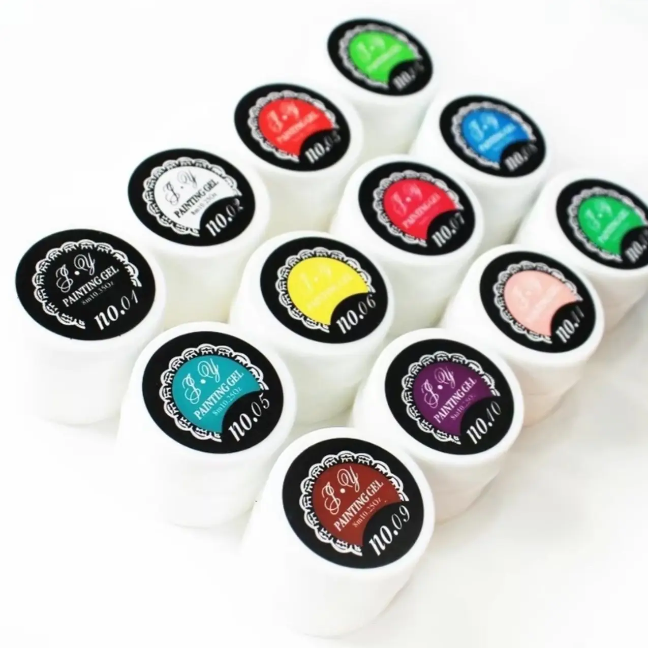 Combo Sét gel vẽ 12 ô . Gel đặc