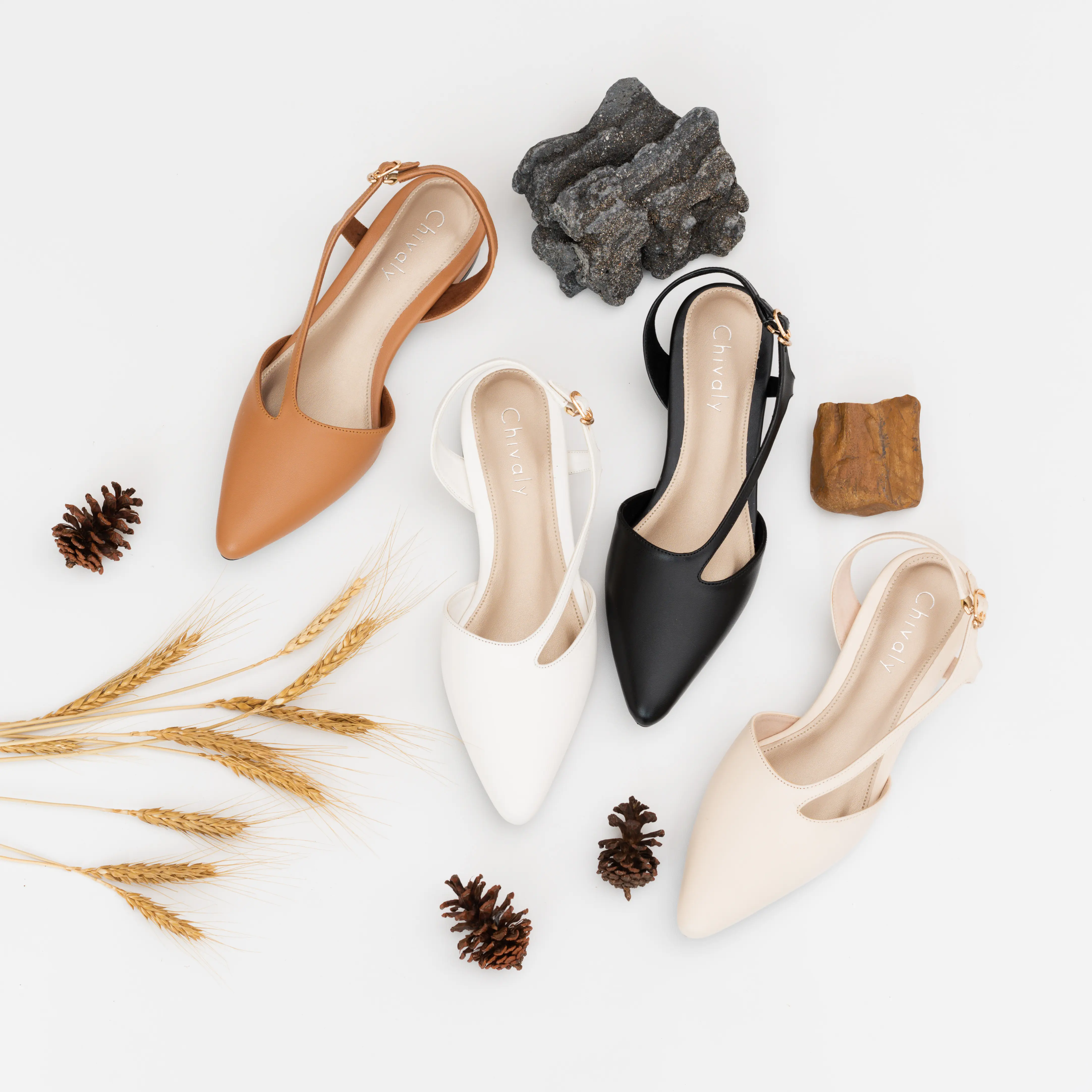 Chivaly Collection-AMEELY/sendal wanita/heels 3cm