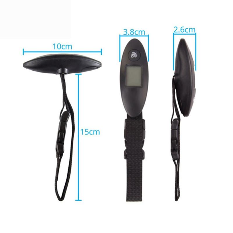Product Introduction of 40kg/100g LCD Digital Electronic Luggage Scale Portable Suitcase Scale Handled Travel Bag Weighting Fish Hook Hanging Scale 47