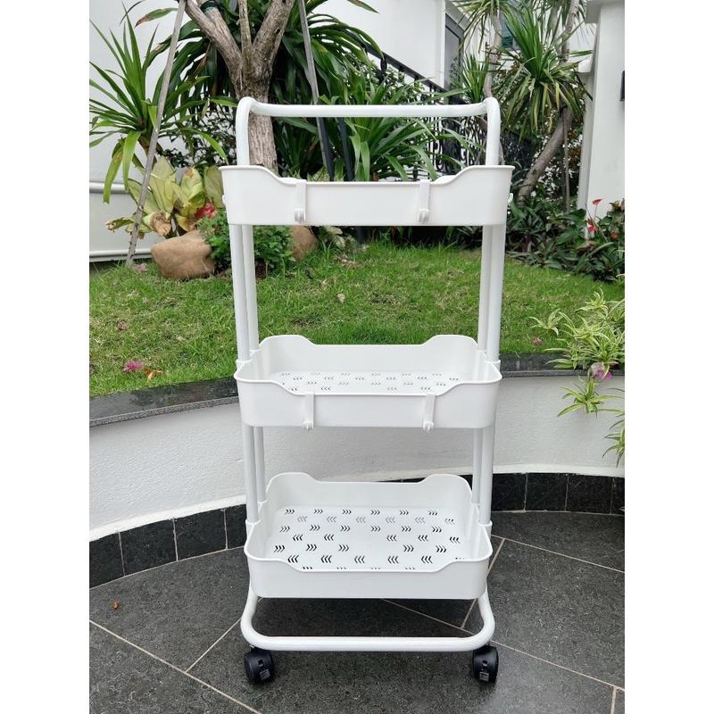 Xe Đẩy 3 Tầng Đa Năng - Kệ để đồ bỉm sữa XDT01 Kitchen keg i