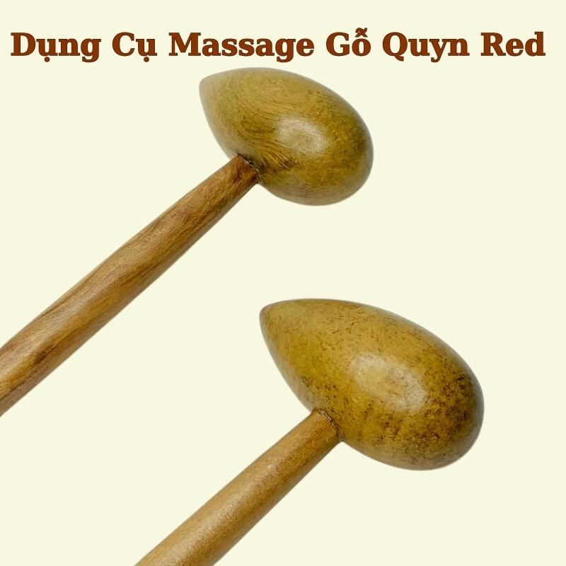 Búa Gõ Huyệt Chân - Búa Gỗ Đấm Lưng Mát Xa Quyn Red 4