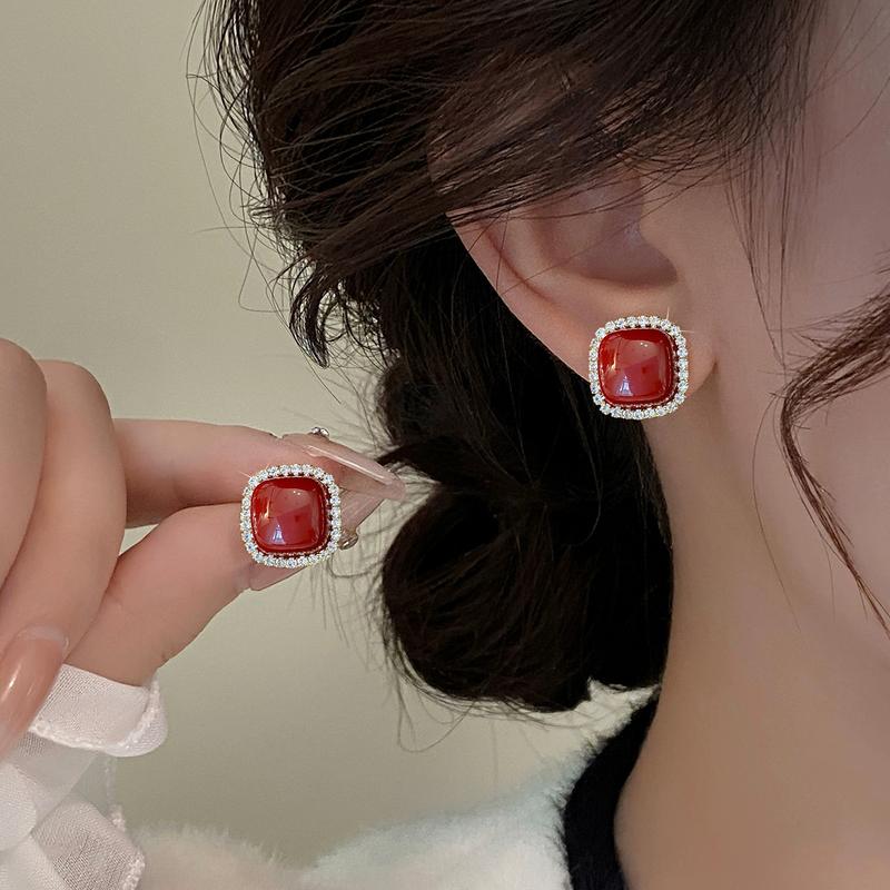 Product Introduction of ต่างหูมุก เพชรเต็ม เข็มเงิน ต่างหูวินเทจระดับไฮเอนด์ สไตล์ใหม่และร้อน ดีไซน์เฉพาะหรูหรา 11