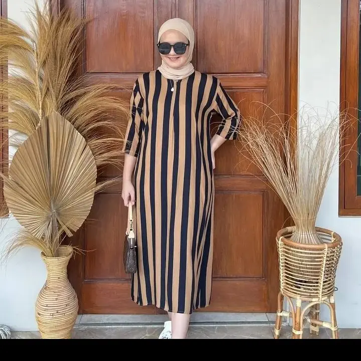 Daster Gamis Salur mocca Katun