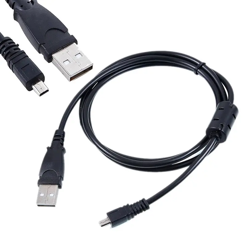 Kabel pengecas data USB 5 kaki untuk Nikon Coolpix S2600, S2500, S3000, S3200, S4300, S6100