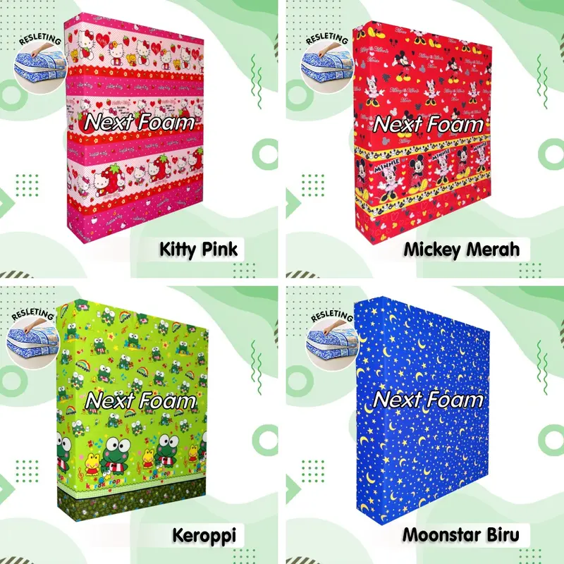 Sarung Kasur Busa Resleting Tebal 40 cm / Cover Kasur Busa Inoac / Sprei Resleting 7