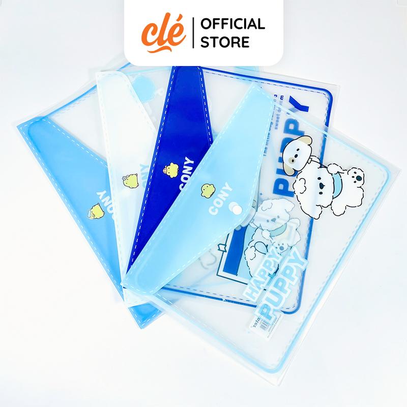  Bìa Nút Khổ Ngang A4 Đựng Hồ Sơ Và Lư Trữ Tài Liệu In Hình Cún Cony Xanh Dễ Thương - Văn Phòng Phẩm 