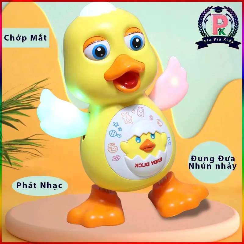 Đồ Chơi Chú Vịt Nhảy Múa Phát Nhạc Có Đèn Vui Nhộn, Vịt Nhảy Theo Nhạc Toy 4