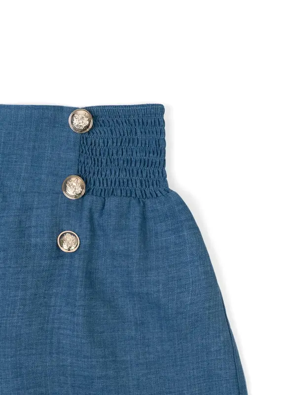 Women's Fake Buttons Decor Pants, Casual Loose Comfy Wide Leg Trousers for Daily Wear, Ladies Bottoms for All Seasons 5