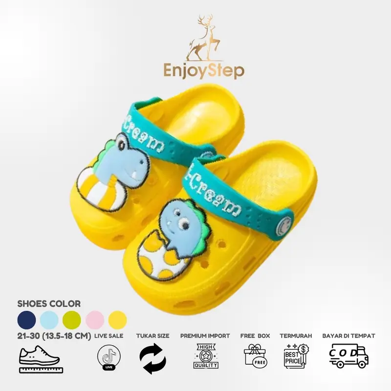 Enjoystep - Sandal Anak Perempuan Laki Laki Karakter Fashion Import S101 3