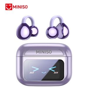 MINISO MS 201トランスレーションヘッドフォン、クリップオンデザインのワイヤレスイヤホン、スポーツ、ランニング、仕事用のHiFiステレオイヤホン