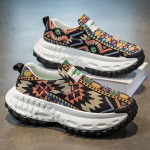 Giày Nam, Bộ Sưu Tập Mới Mùa Lò Xo 2025, Thoáng Khí, Thêu Dad Shoes, Đế Dày, Tăng Chiều Cao, Lười Biếng, Giày Lười, Giày Thể Thao Thường Ngày Hợp Xu hướng