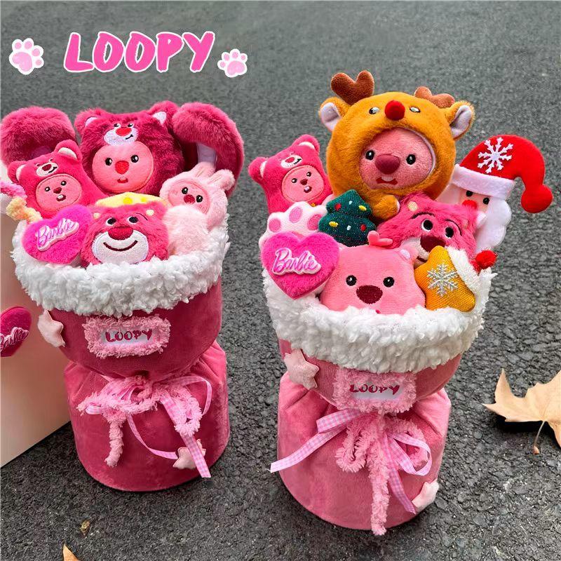 Bó Hoa Ruby Loopy, Đồ Chơi Nhồi Bông Hươu Nhỏ Dễ Thương Và Sáng Tạo, Thích Hợp Làm Quà Sinh Nhật Cho Bé Gái, Bạn Thân, Tốt Nghiệp, Giáng Sinh 4