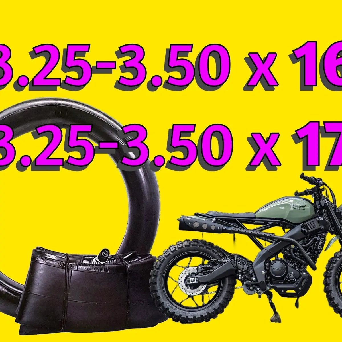 LEO TUBE Interior 3.25-3.50 x 16 | 3.25-3.50 x 17 for Custom Build Bikes