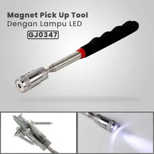 Tongkat Telescopic Magnet Pick Up Tool dengan Lampu LED - TL495