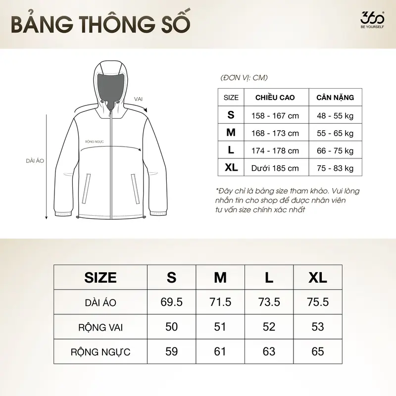 (Tặng ngay VOUCHER 100K  khi mua 2 áo) Áo khoác gió nam nữ Unisex 360Boutique khoác dù form rộng chống nước nắng có mũ có bigsize Jacket - AKGOL418 Menswear 8