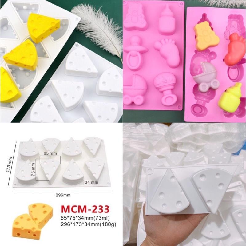 HCM-KHUÔN SILICON 8 PHÔ MAI (PHOMAI) LÀM THẠCH, PUDDING, PANNA COTTA, BÁNH CHO BÉ ĂN DẶM BỘI SHOP