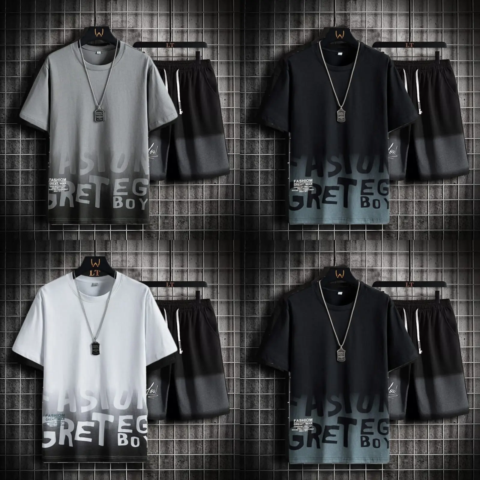 COD-Setelan pria size M|L,XL+baju stelan keren fashion pria terlaris set EBOY-mentomen Celana  Pendek  Motif  Dewasa  Polos  Sablon Setelan Hoodie Hoodie Panjang
