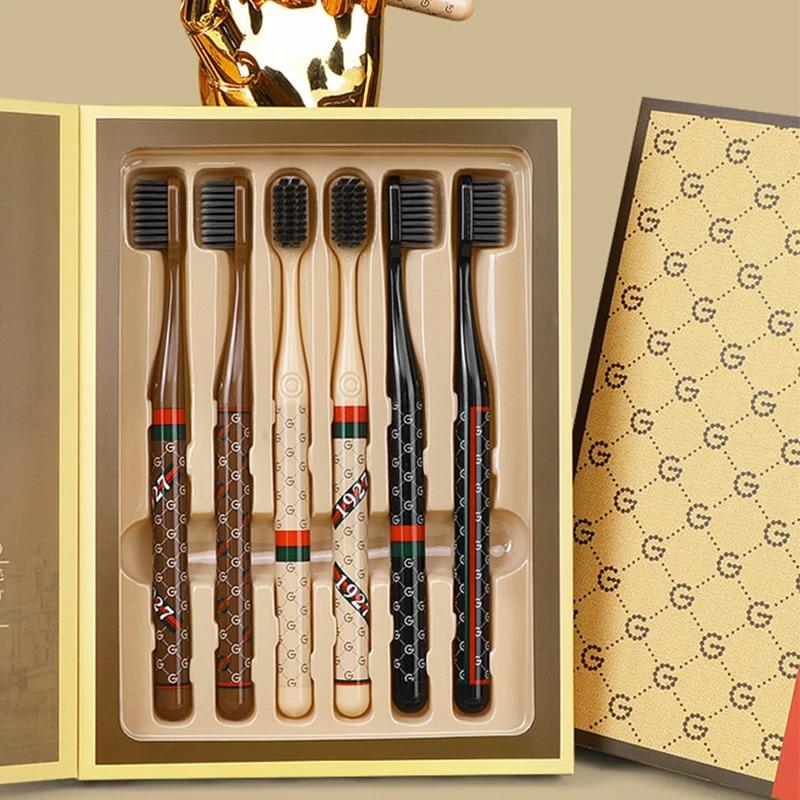 Product Introduction of 6 toothbrush gift box soft hair deep cleaning oral care for adult home daily life travel portable toothbrush set Comfort Cleanser 3