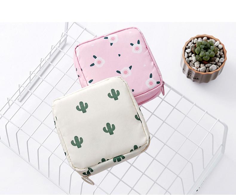 Product Introduction of Women Sanitary Napkin Tampon Storage Bag Cute Sanitary Pad Pouches Portable Makeup Lipstick Key Earphone Data Cables Organizer 12