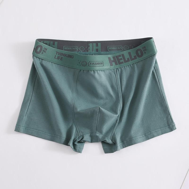 Product Introduction of Seluar Dalam Sukan, Untuk Lelaki, Saiz Besar, Pinggang Sederhana, Bernafas, Selesa, Seluar Boxer Kapas, dengan Rekaan Kepala（Limited Time Offer） 20