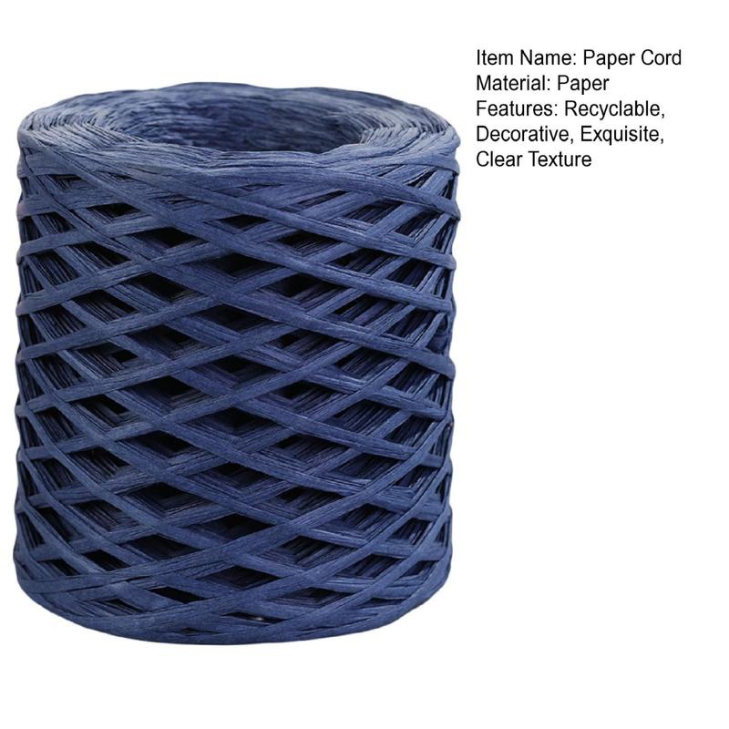 Xunyanb Raffia Straw Paper Eco-friendly Clear Texture Florist Bouquets Packing Cord Exquisite for Festival 2