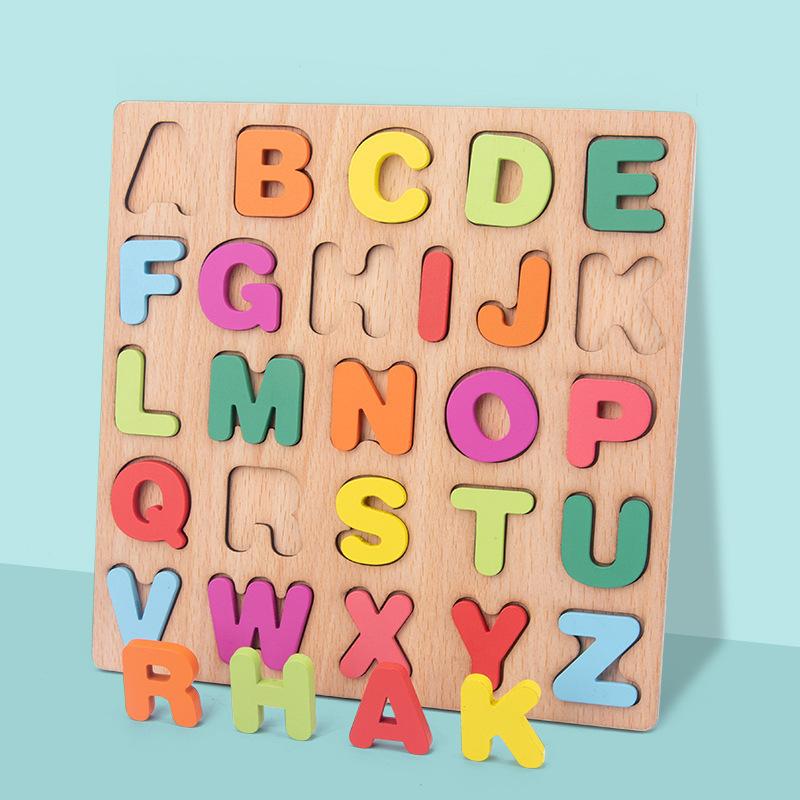 Bộ Ghép Hình Trẻ Em Montessori, Chủ Đề Số Và Chữ Cái, Học Nhận Thức Ghép Đôi, Hỗ Trợ Giác Quan, Bảng Cầm Tay, Bộ Ghép Hình Giáo Dục Sớm, Bộ Ghép Hình Khối Xây Dựng 4