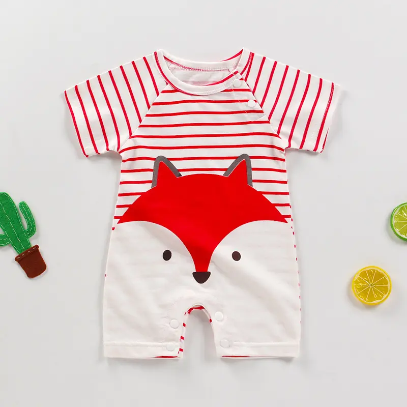 DIOEBABY Jumper Pendek Lengan Pendek/Romper Anak 3